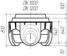 Лоток КОРСИС 1000-1200 мм