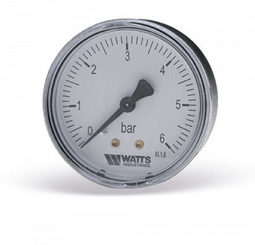 Манометр WATTS F+R100 (MAL), 0-10 bar, аксиальный