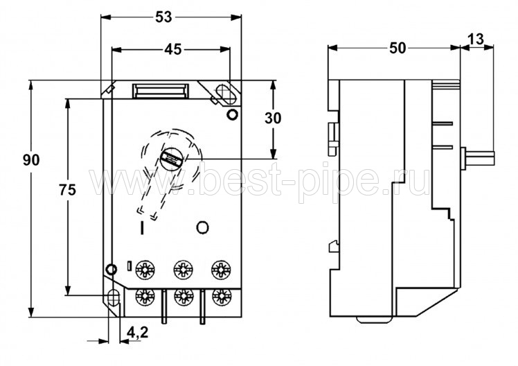 Реле давления Condor OKN AC3, 16a, 500V, 50-60 HZ для мойки Karcher (реле выключения)