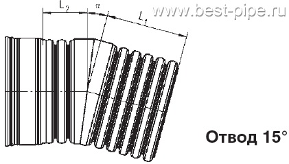 Отвод 15° РОСТР
