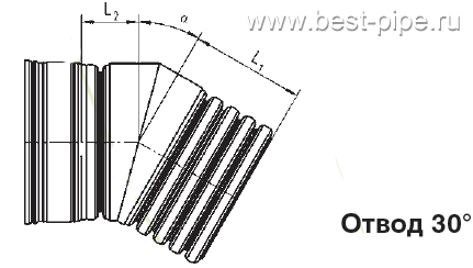 Отвод 30° РОСТР