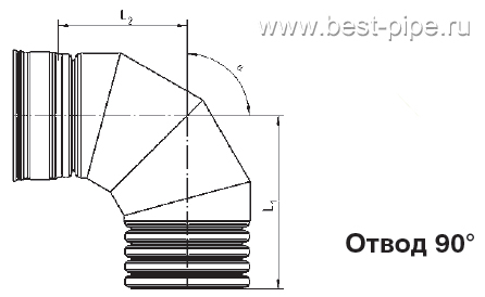 Отвод 90° РОСТР